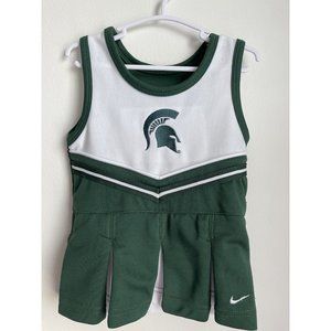 Nike Michigan State Spartans Infant Dress Cheerleading Size 12 Months 12M
